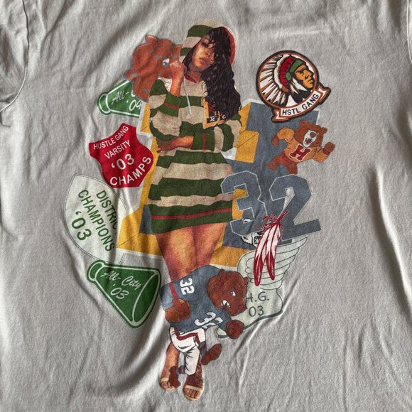 Hustle Gang Graphic Tee Size L 100% Cotton Made In India - Picture 2 of 5